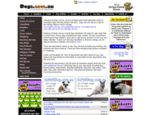 Tablet Screenshot of dogs.com.au